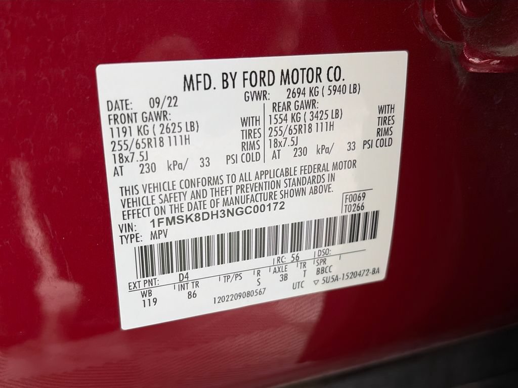 Certified 2022 Ford Explorer XLT AWD/4WD image 9