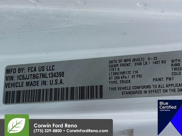 Used 2022 Jeep Gladiator Rubicon w/ LED Lighting Group image 36