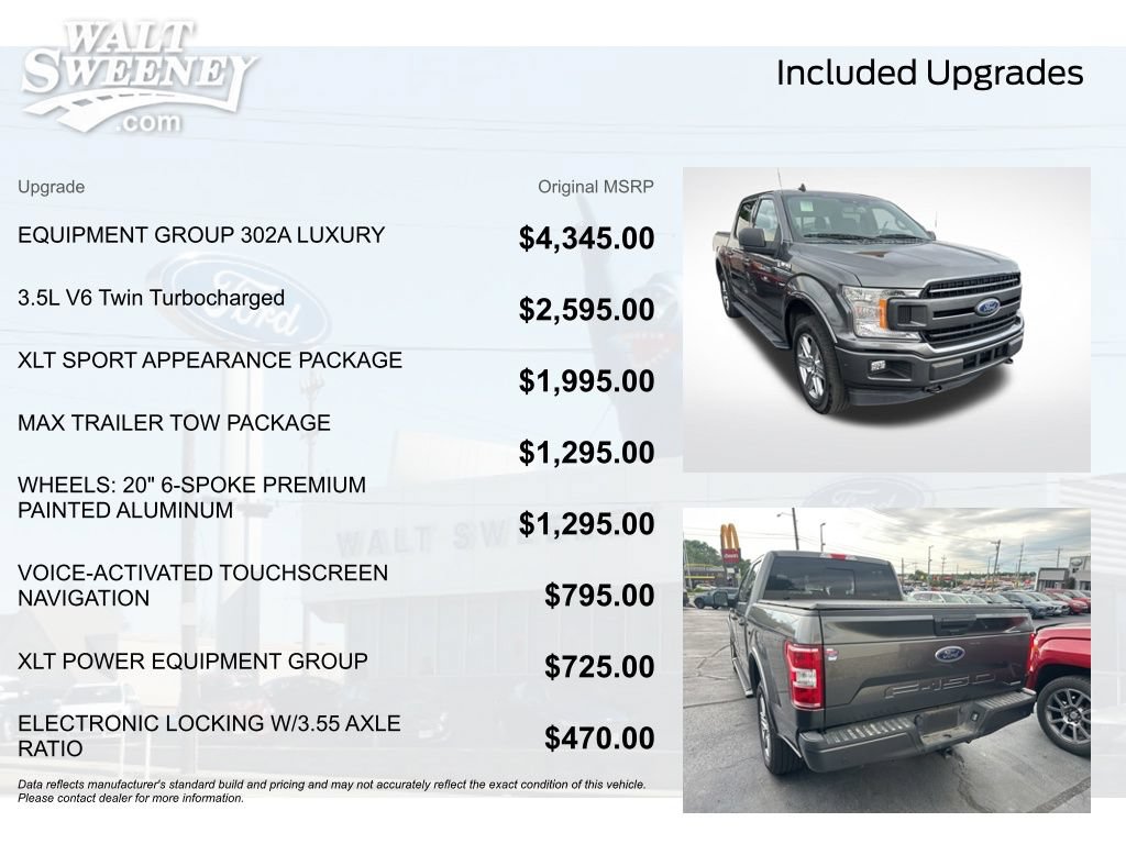 Certified 2019 Ford F150 XLT w/ Equipment Group 302A Luxury AWD/4WD image 11
