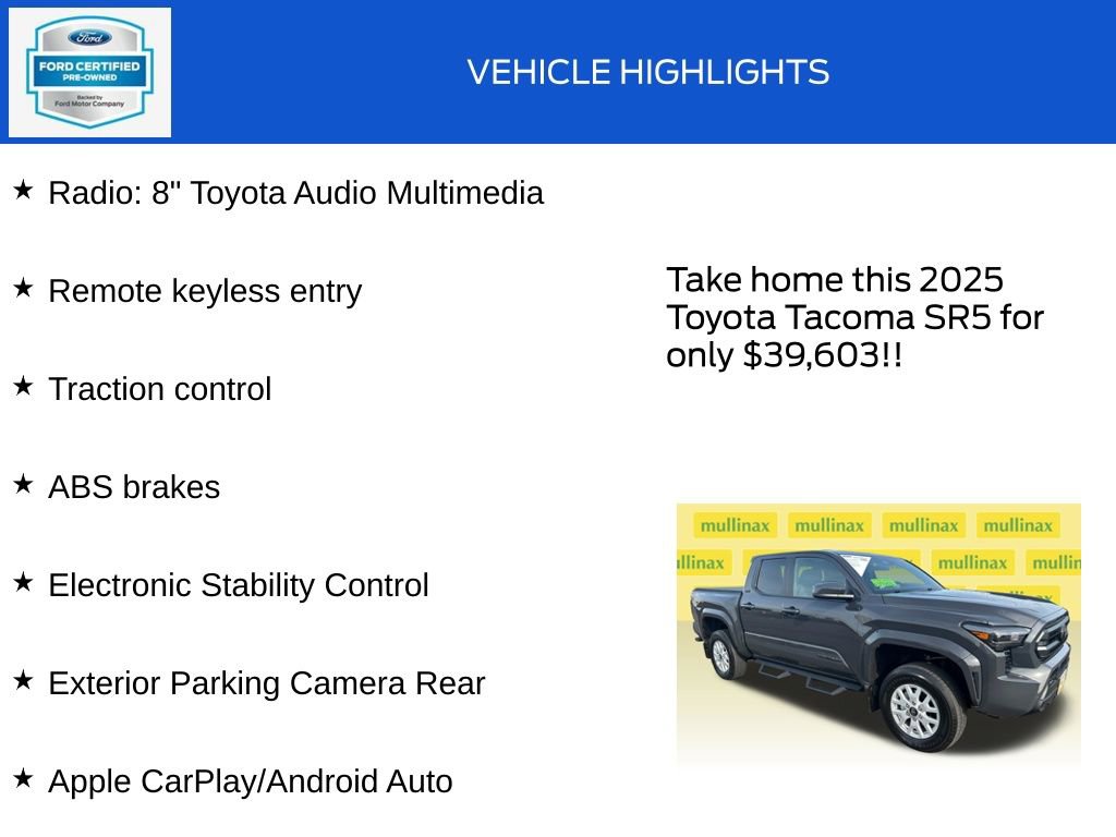 Used 2025 Toyota Tacoma SR5 AWD/4WD image 17