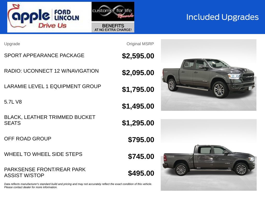 Used 2020 RAM 1500 Laramie w/ Sport Appearance Package AWD/4WD image 4