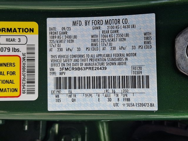 Certified 2023 Ford Bronco Sport Big Bend w/ Convenience Package AWD/4WD image 28