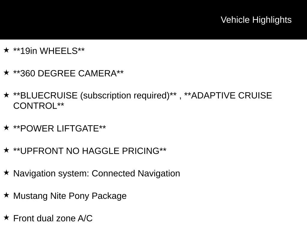 Certified 2023 Ford Mustang Mach-E Premium w/ Mustang Nite Pony Package RWD image 2
