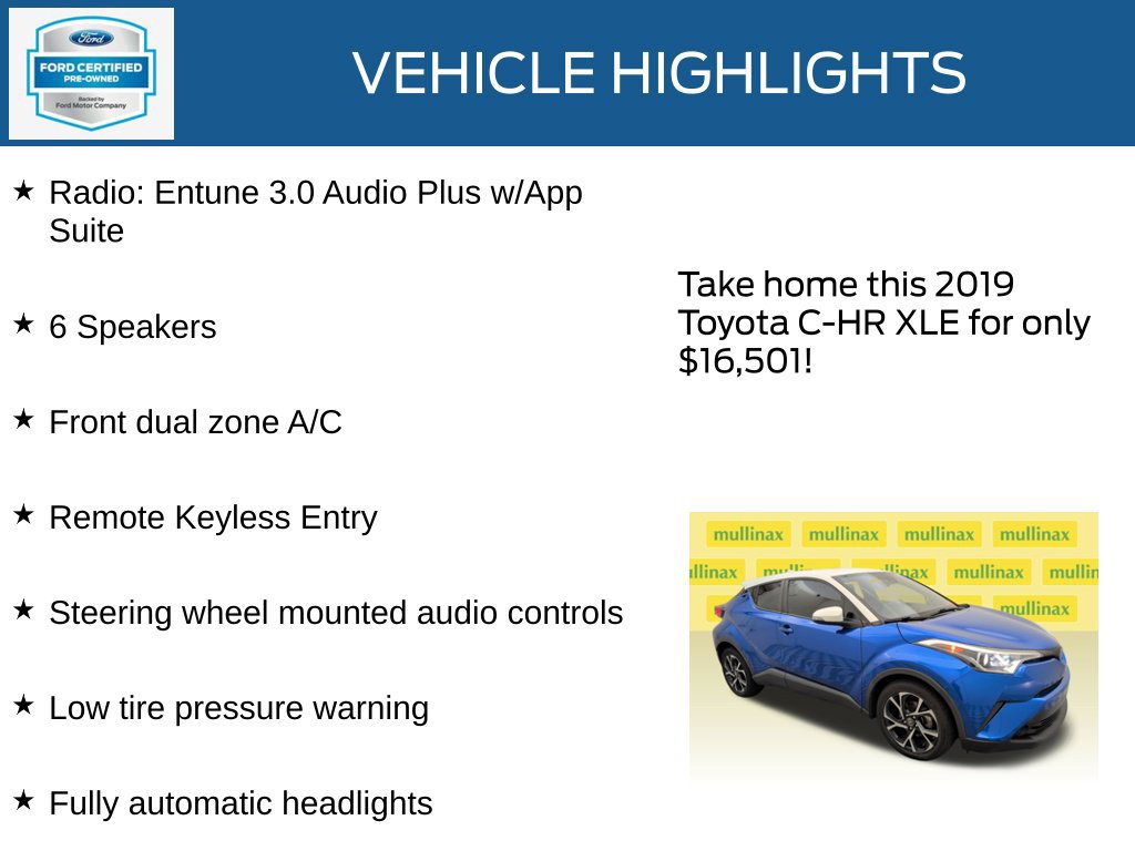 Used 2019 Toyota C-HR XLE FWD image 23