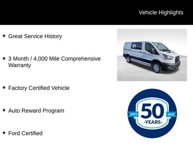 Certified 2024 Ford Transit 250 Low Roof w/ Exterior Upgrade Package RWD image 7