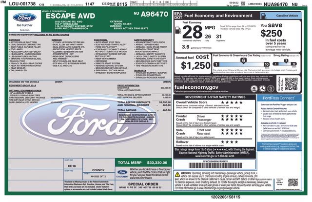 Certified 2022 Ford Escape SEL image 40