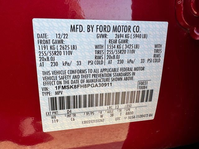 Certified 2023 Ford Explorer Limited w/ Equipment Group 301A image 31