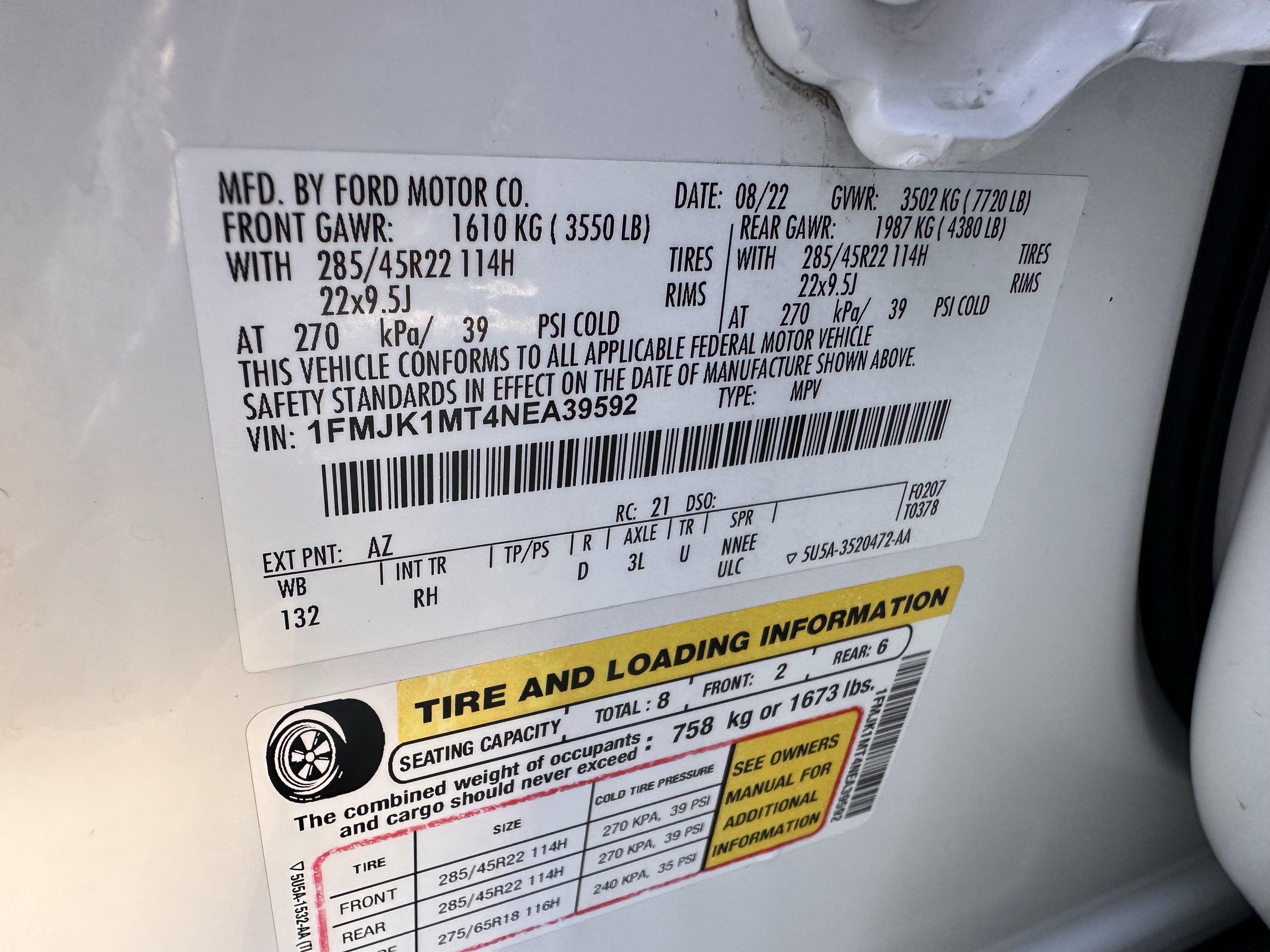 Certified 2022 Ford Expedition Max Platinum AWD/4WD image 31