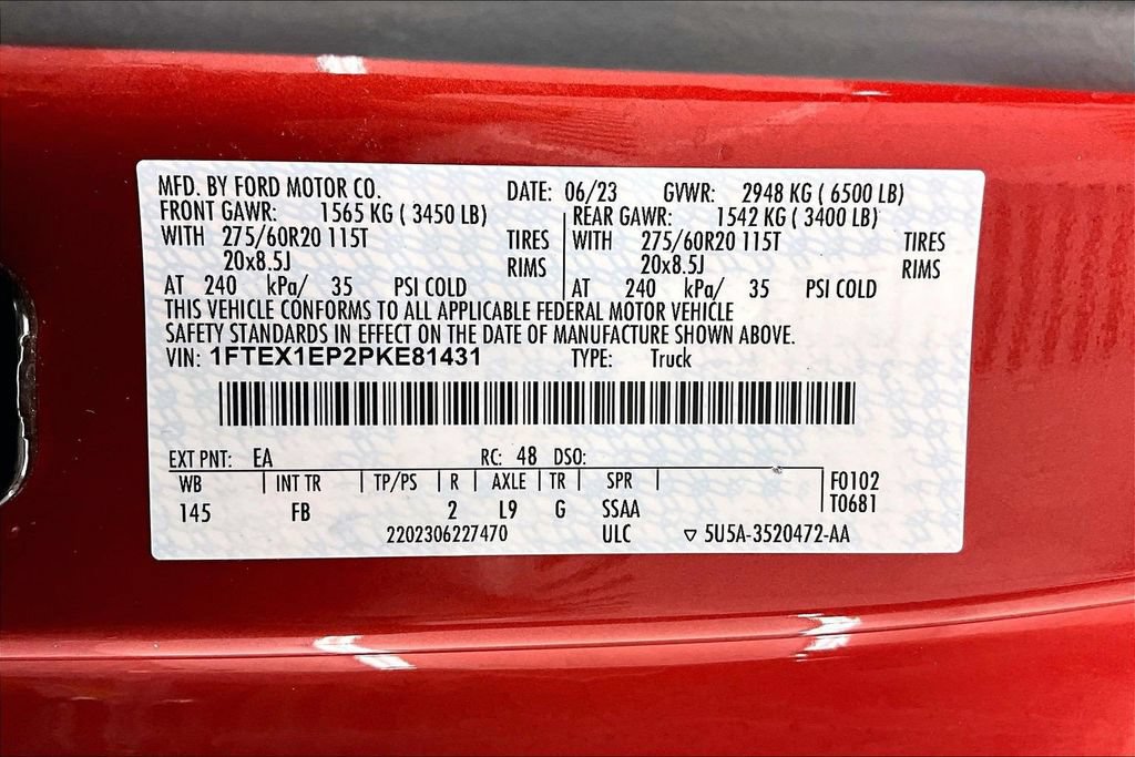Certified 2023 Ford F150 XLT w/ Equipment Group 302A High AWD/4WD image 35