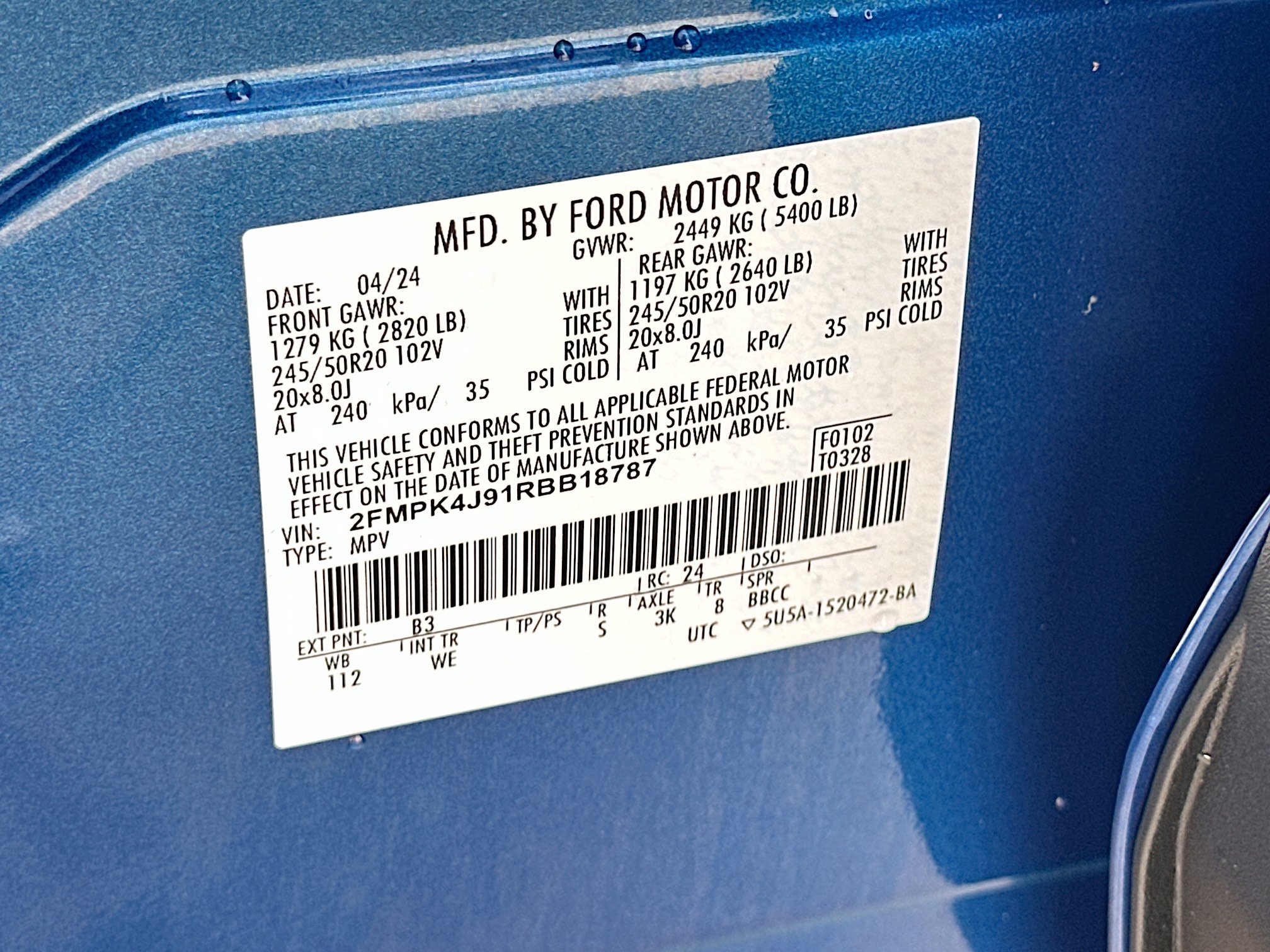 Certified 2024 Ford Edge ST-Line AWD/4WD image 30