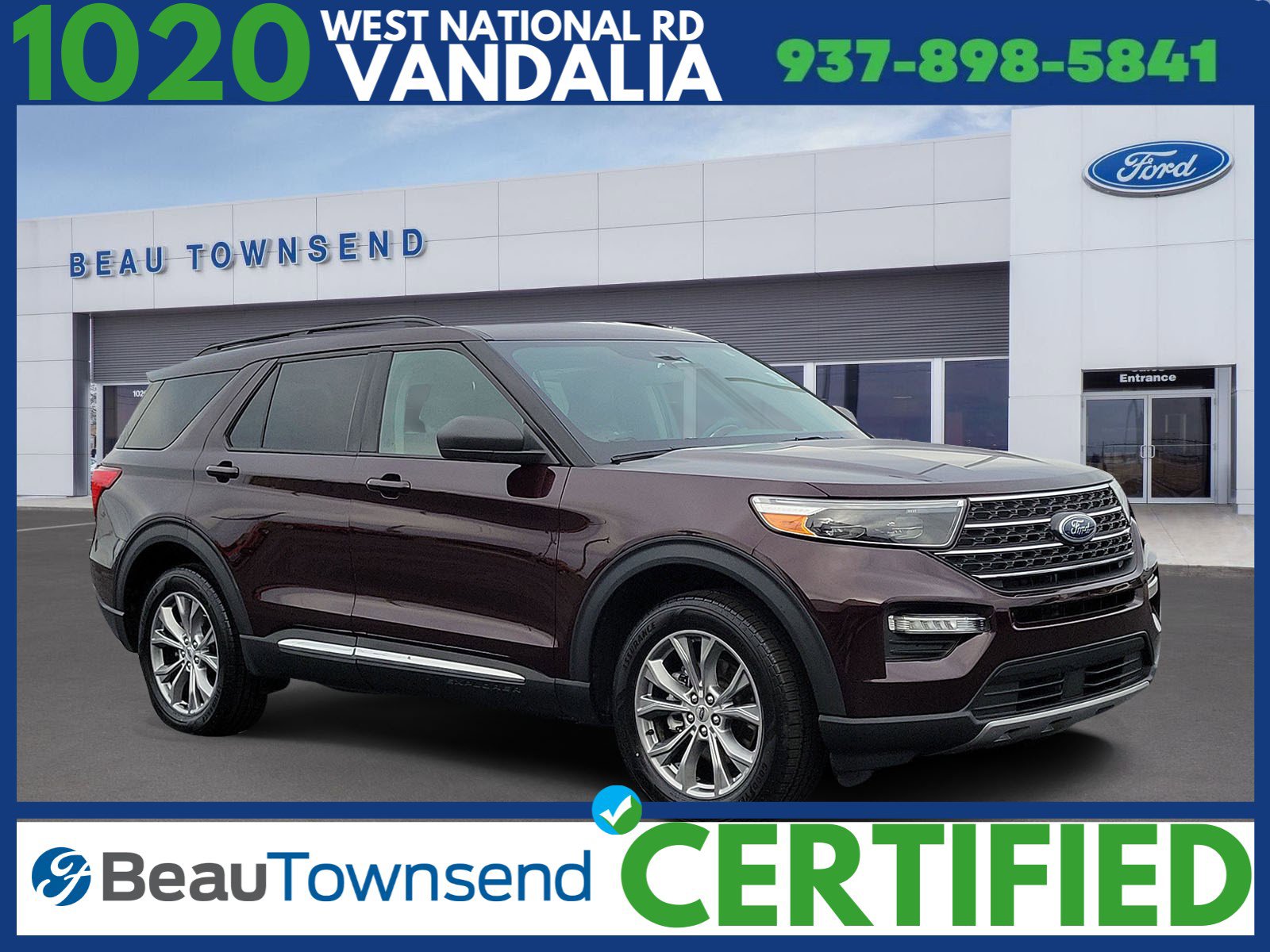 Certified 2022 Ford Explorer XLT w/ Equipment Group 202A