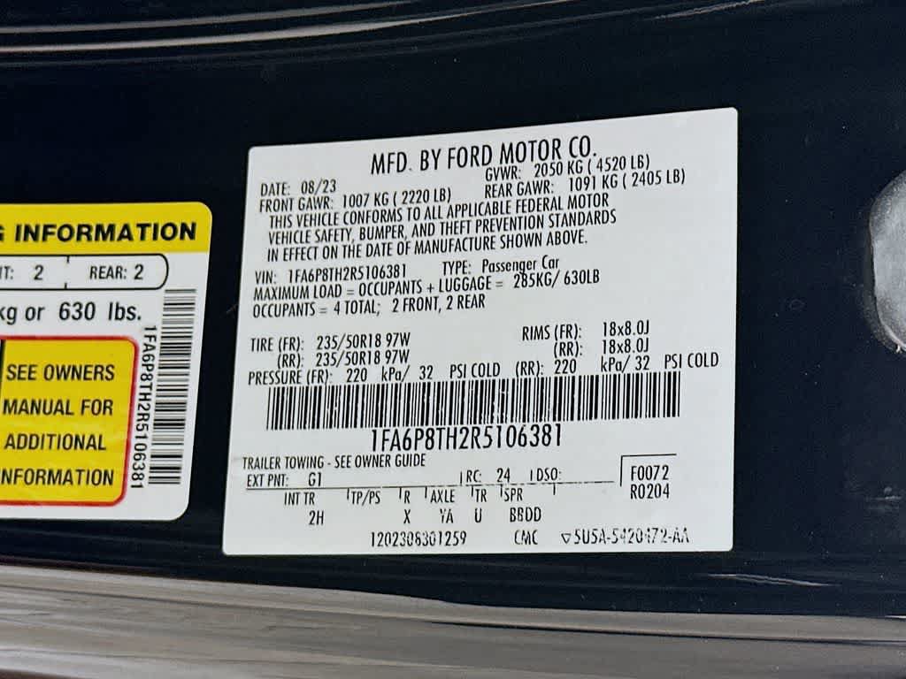 Certified 2024 Ford Mustang Coupe RWD image 20