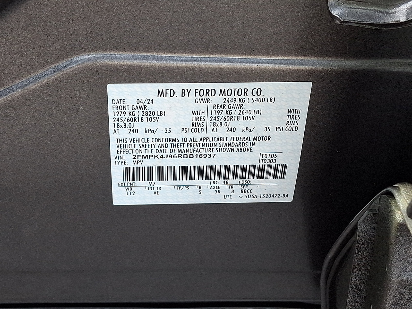 Certified 2024 Ford Edge SEL w/ Convenience Package AWD/4WD image 28