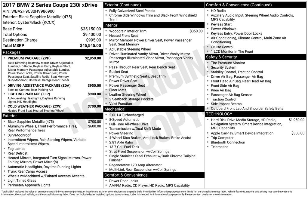 Used 2017 BMW 230i xDrive Coupe image 30