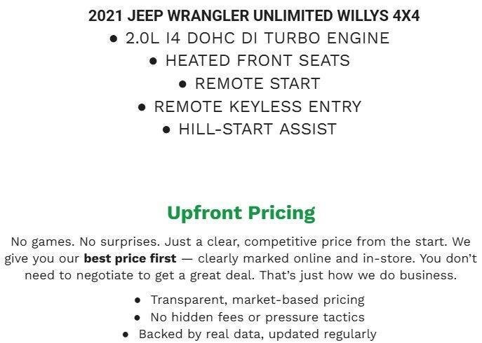 Used 2021 Jeep Wrangler Unlimited Sport AWD/4WD video 1