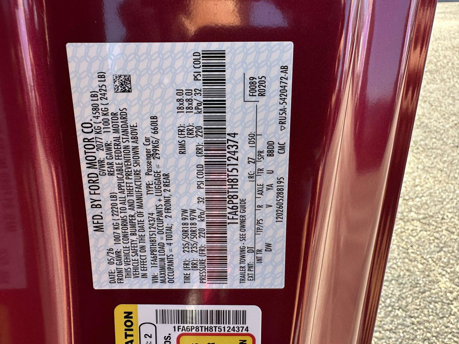 Certified 2026 Ford Mustang Coupe RWD image 32