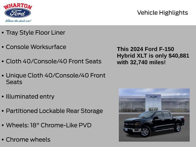 Certified 2024 Ford F150 XLT w/ FX4 Off-Road Package image 26