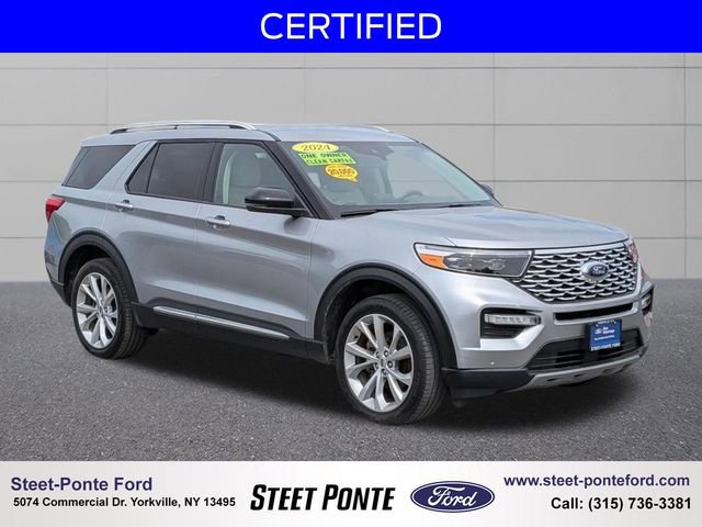 Certified 2024 Ford Explorer Platinum w/ Technology Package