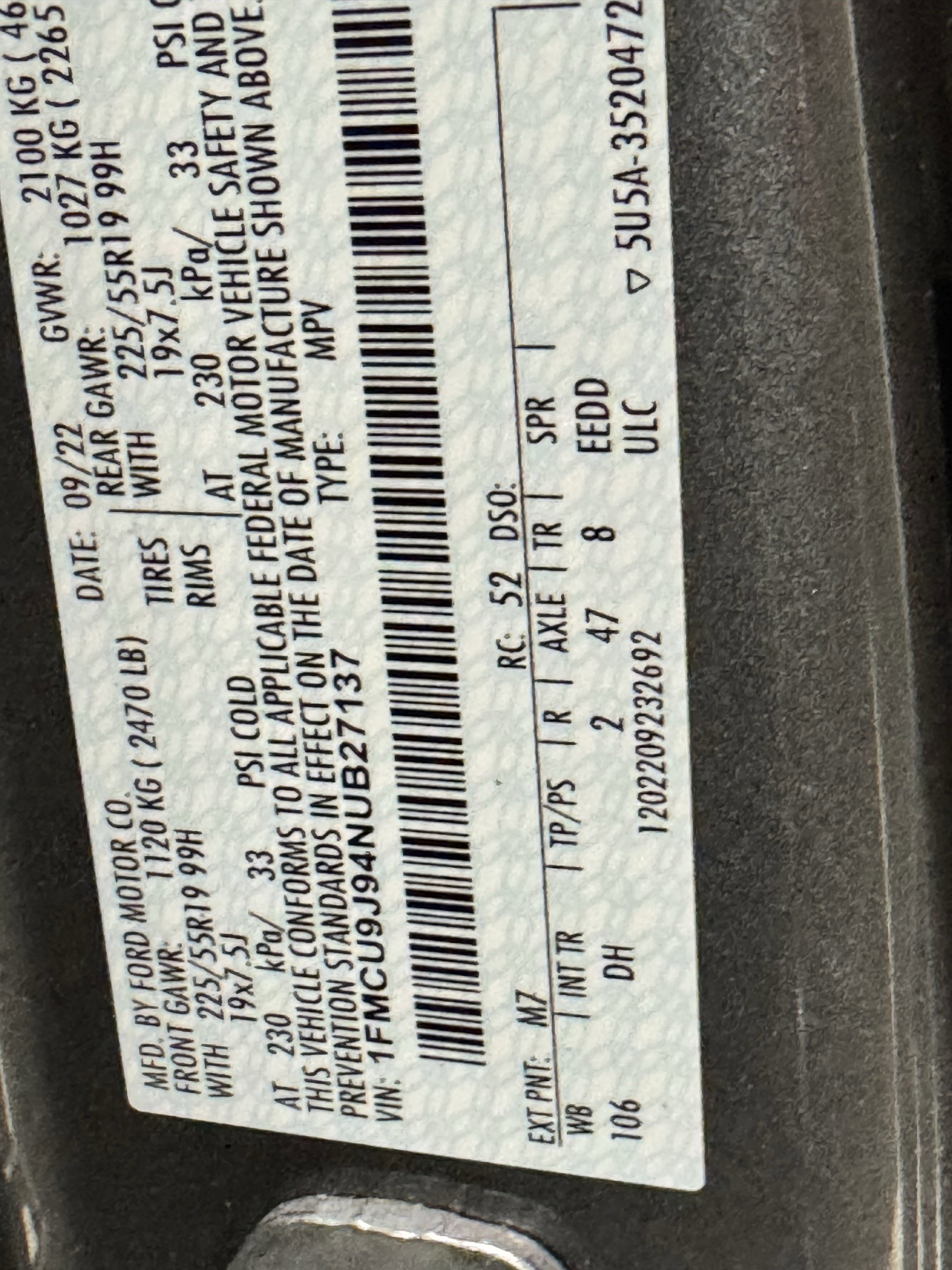 Certified 2022 Ford Escape Titanium w/ Titanium Elite Package image 29