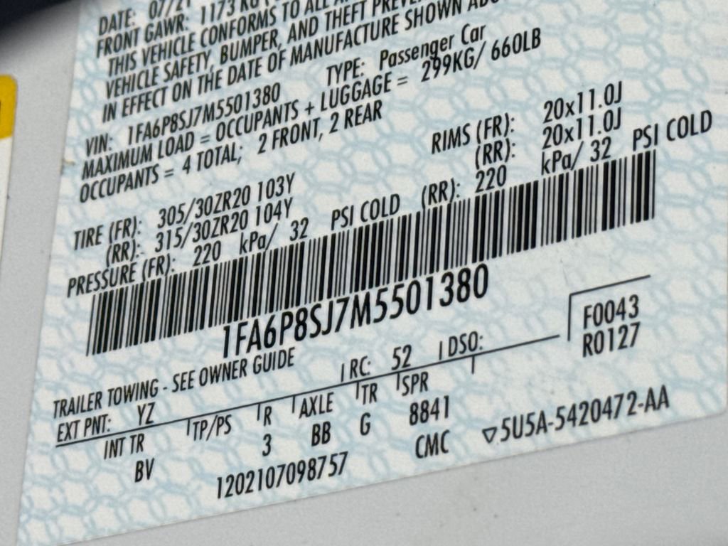 Certified 2021 Ford Mustang Shelby GT500 w/ Technology Package image 29