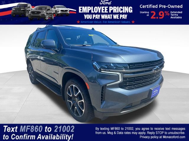 Used 2021 Chevrolet Tahoe RST w/ Luxury Package AWD/4WD image 1