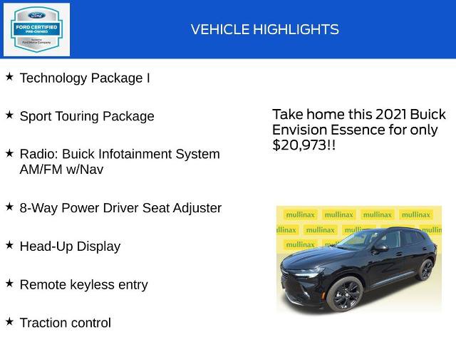Used 2021 Buick Envision Essence w/ Technology Package I AWD/4WD image 18