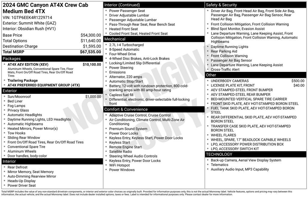 Used 2024 GMC Canyon AT4X w/ AT4X AEV Edition AWD/4WD image 3