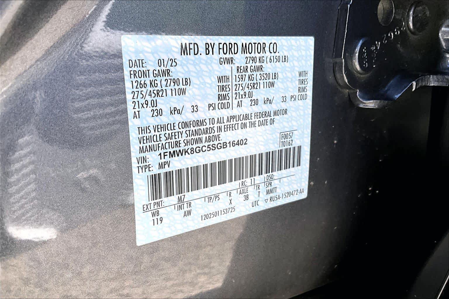 Certified 2025 Ford Explorer ST w/ Sun And Sound Package AWD/4WD image 34