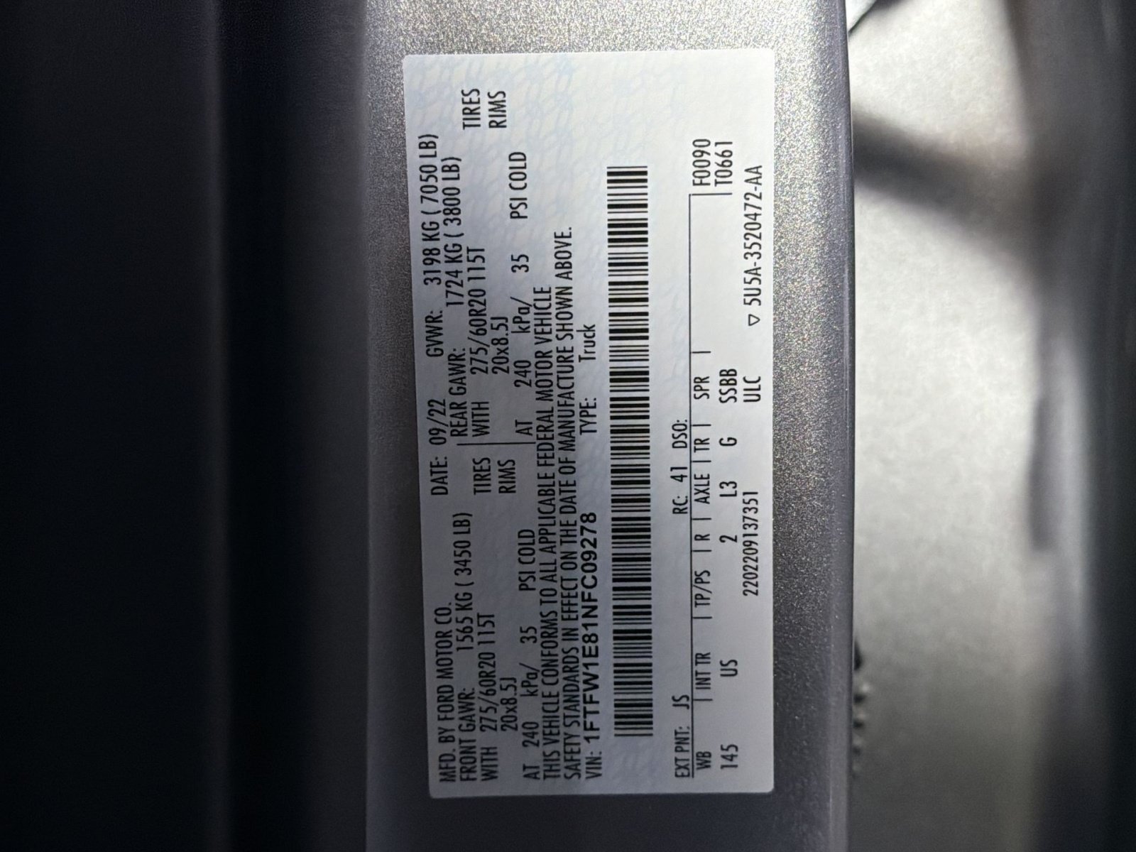 Certified 2022 Ford F150 XLT w/ Equipment Group 302A High AWD/4WD image 39