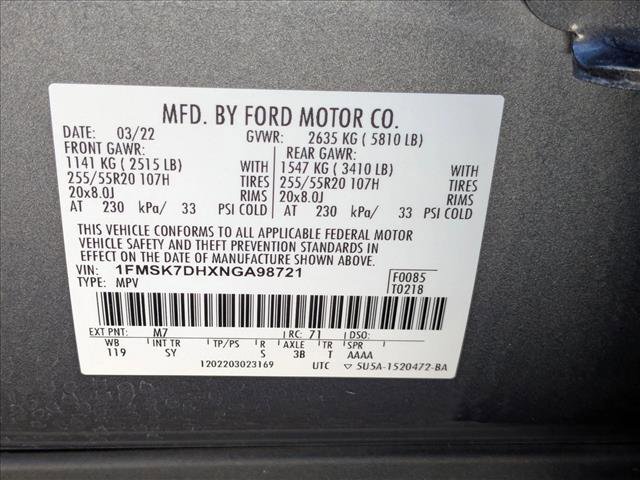 Certified 2022 Ford Explorer XLT w/ Equipment Group 202A RWD image 25
