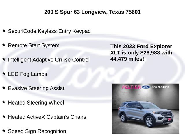 Certified 2023 Ford Explorer XLT w/ Equipment Group 202A image 30