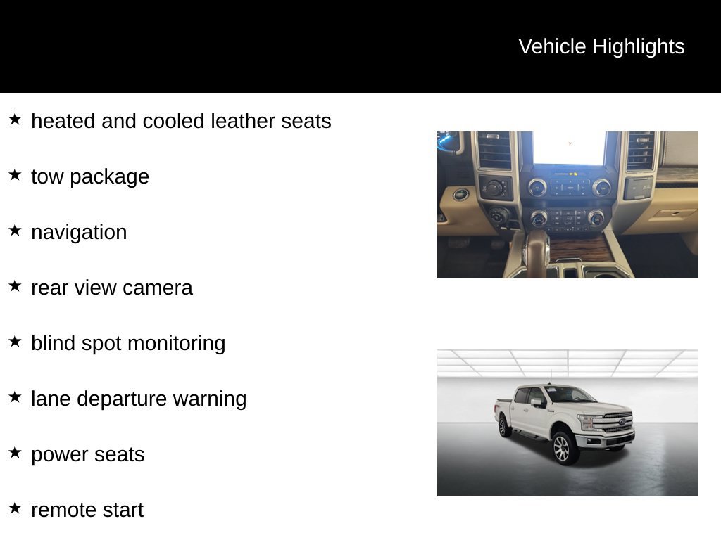 Certified 2020 Ford F150 Lariat w/ Equipment Group 502A Luxury AWD/4WD image 11