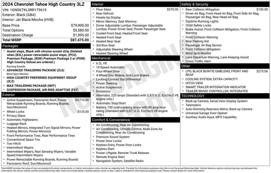 Used 2024 Chevrolet Tahoe High Country image 10