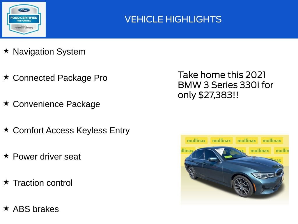 Used 2021 BMW 330i Sedan w/ Convenience Package RWD image 18