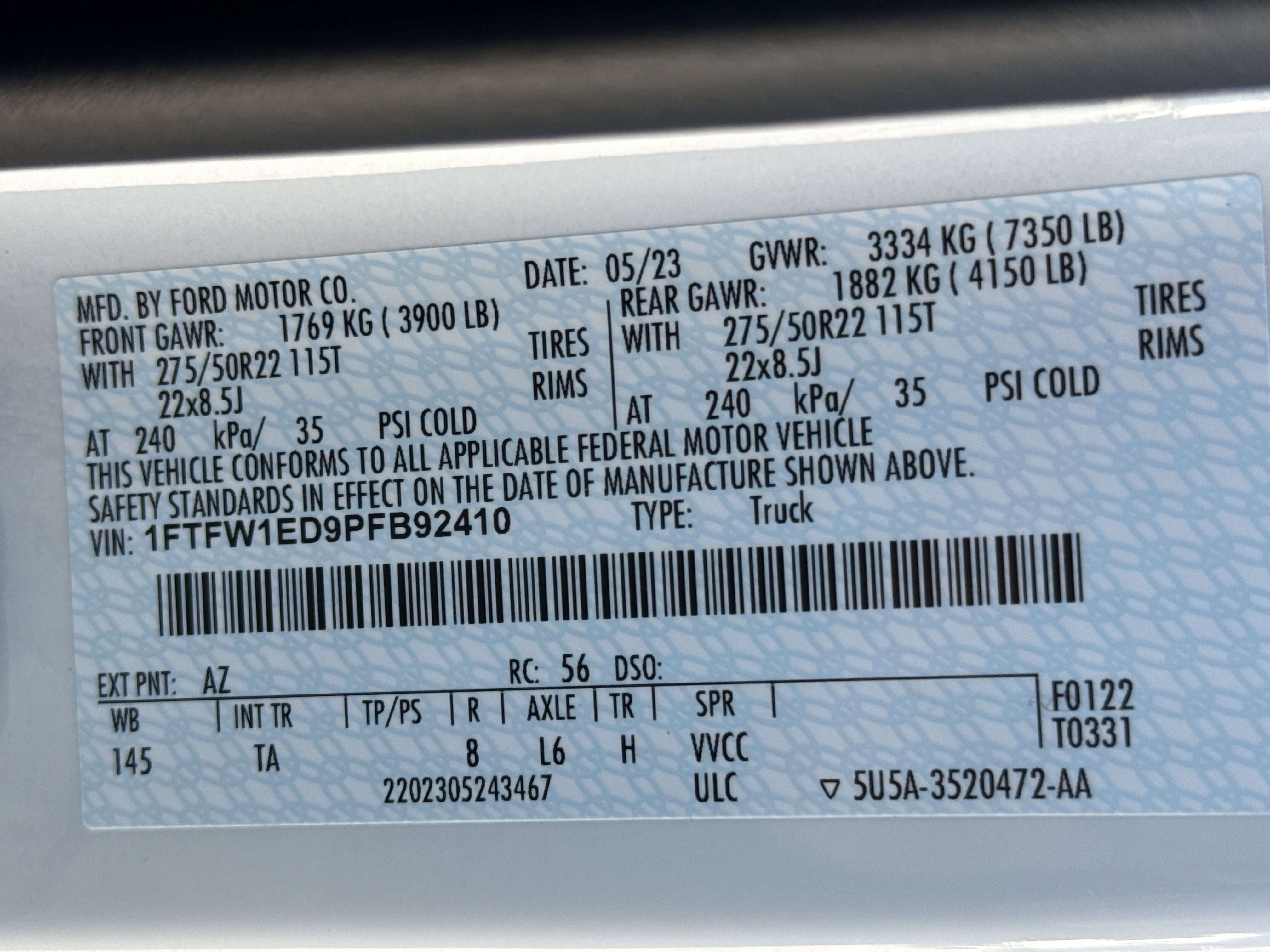 Certified 2023 Ford F150 Limited image 33