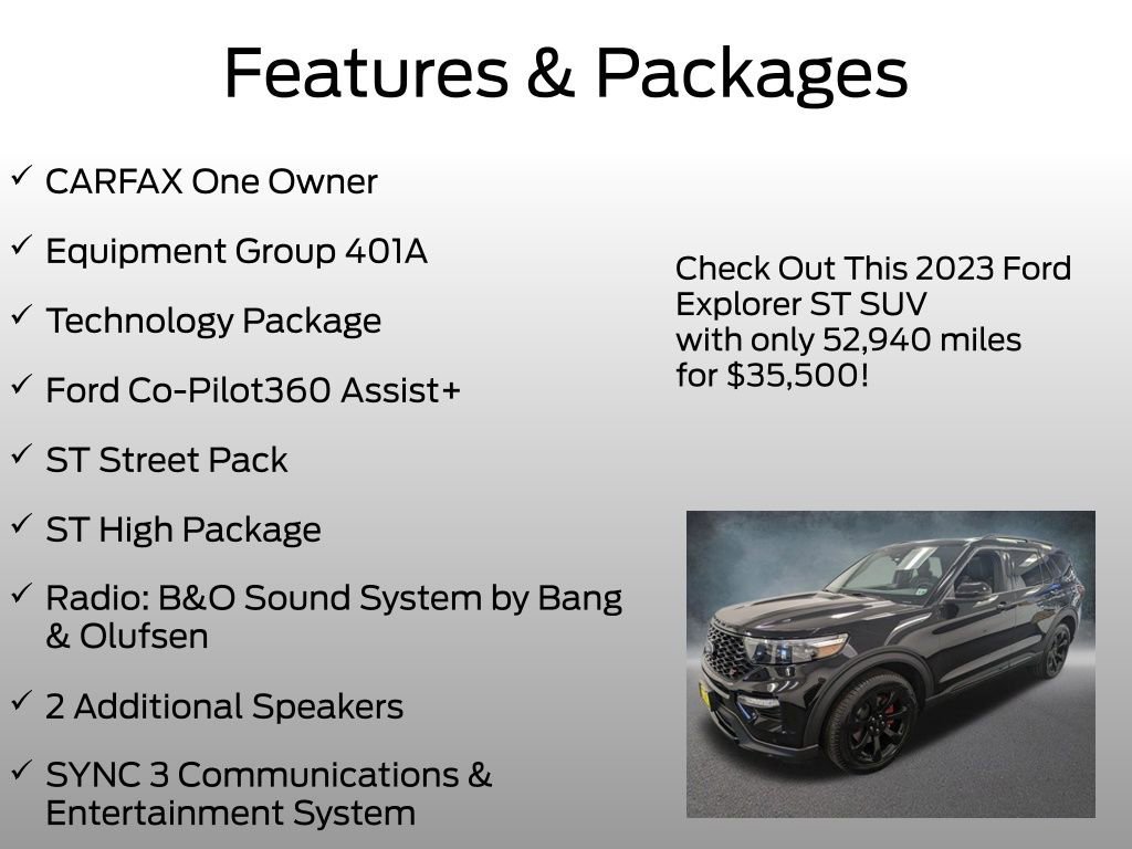 Certified 2023 Ford Explorer ST w/ Equipment Group 401A AWD/4WD image 7