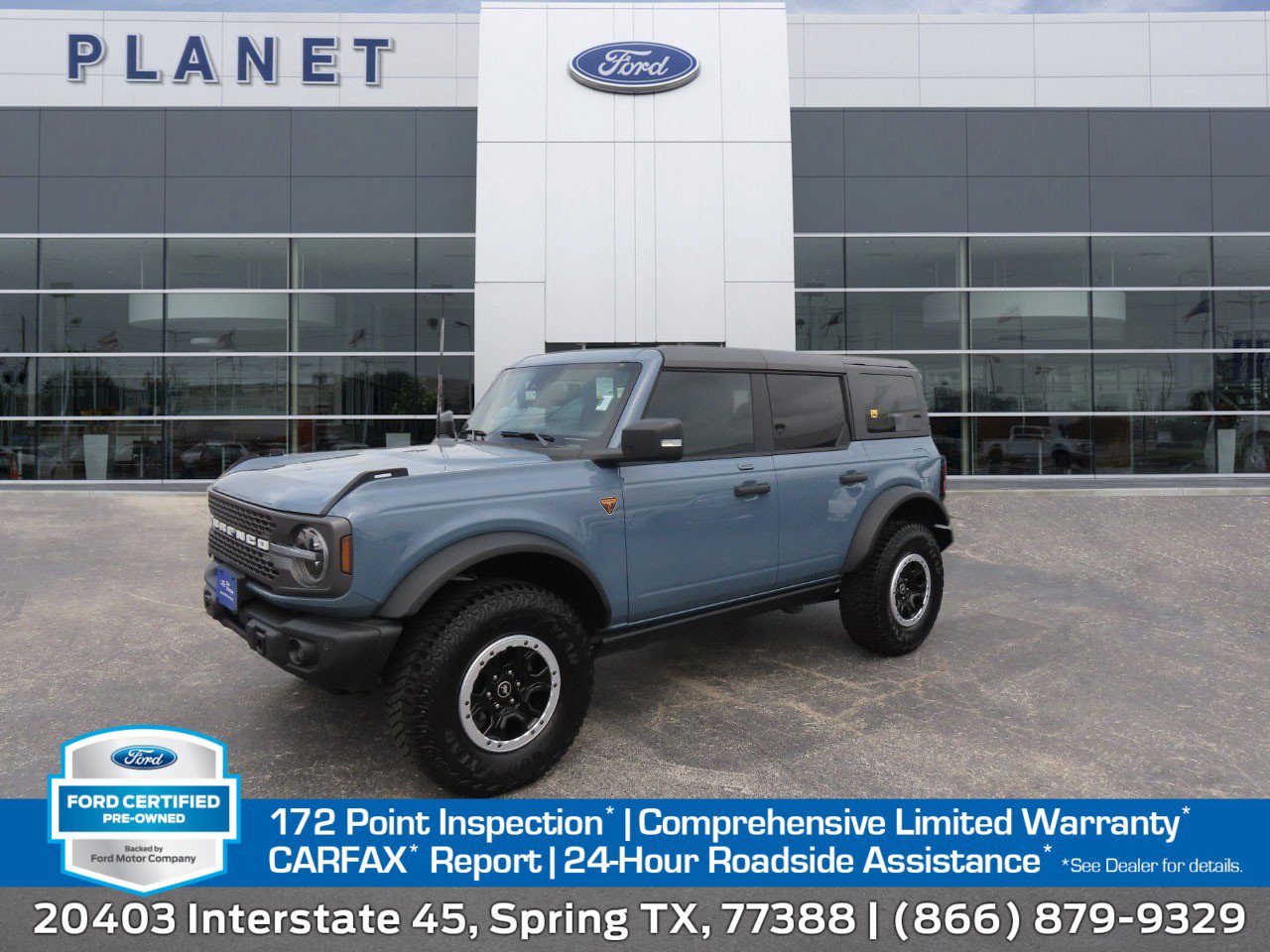 Certified 2023 Ford Bronco Badlands AWD/4WD image 1