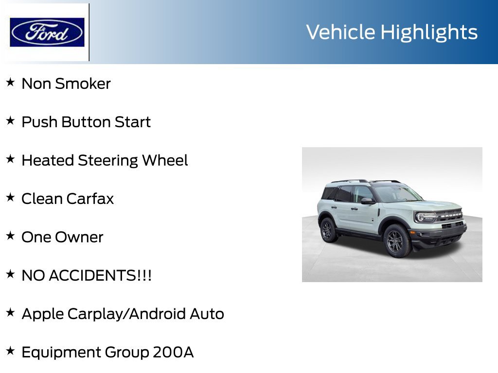 Certified 2023 Ford Bronco Sport Big Bend w/ Convenience Package AWD/4WD image 14