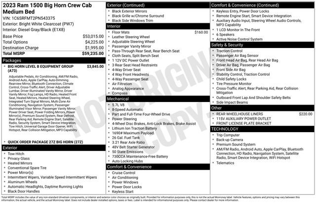 Used 2023 RAM 1500 Big Horn AWD/4WD image 36