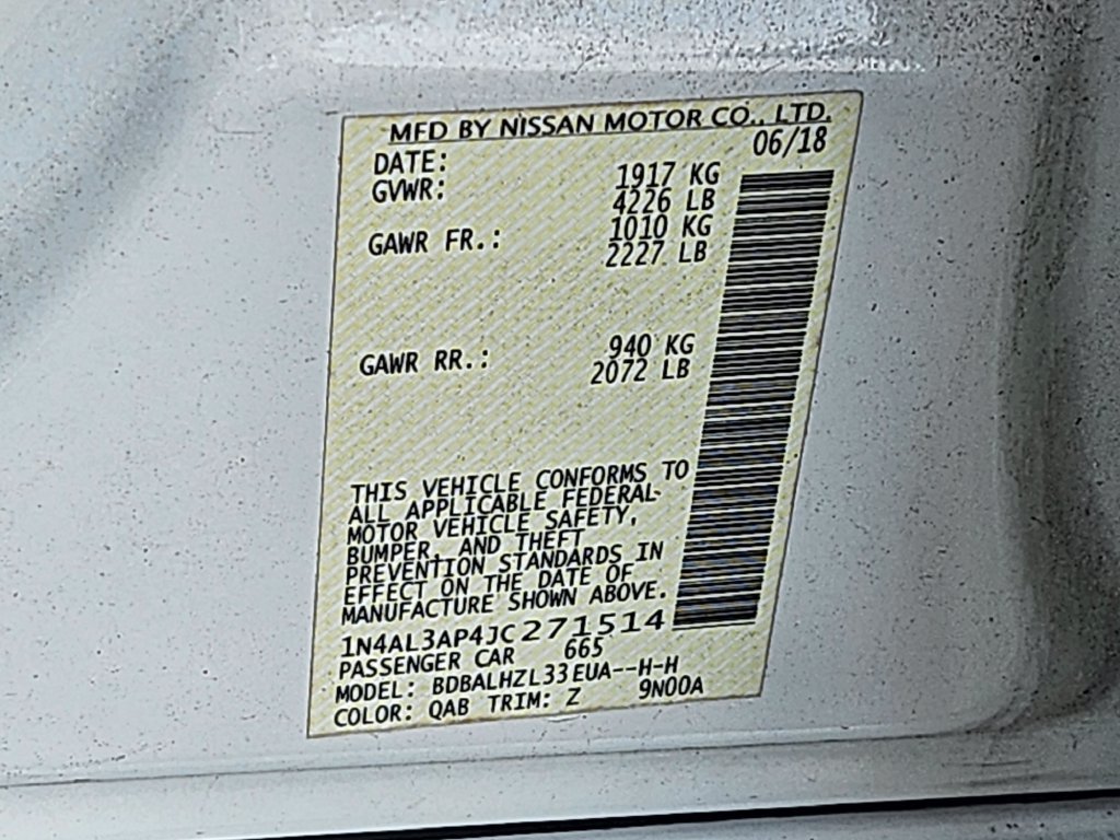 Used 2018 Nissan Altima 2.5 SR w/ SR Midnight Edition FWD image 38