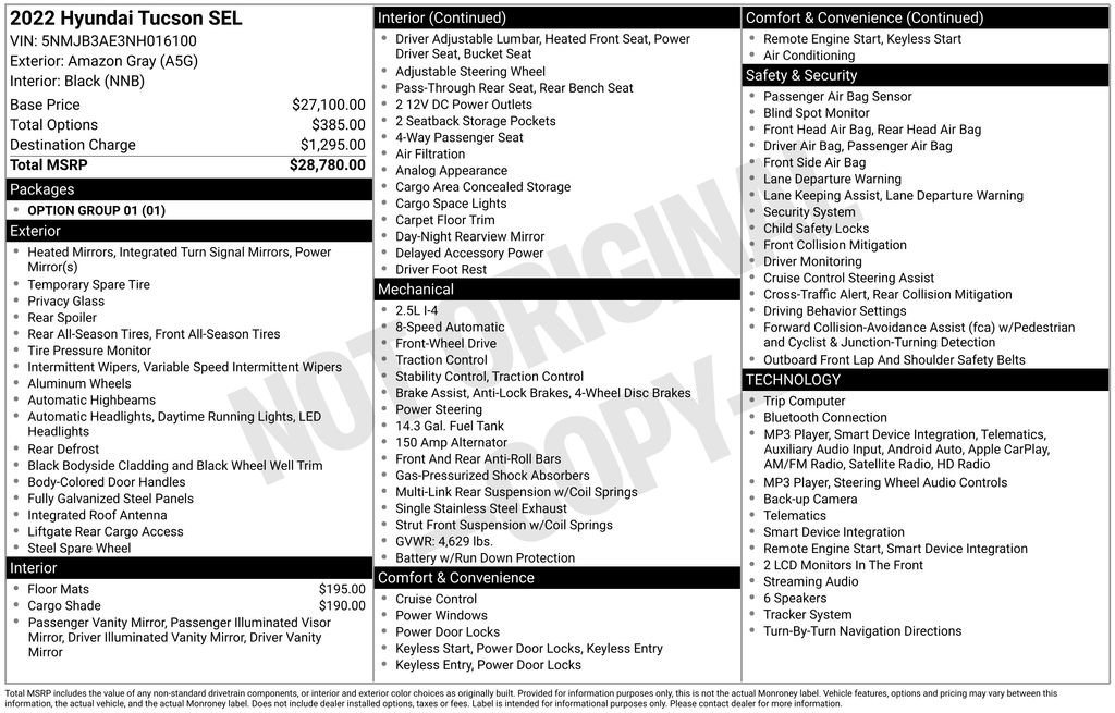 Used 2022 Hyundai Tucson SEL FWD image 3