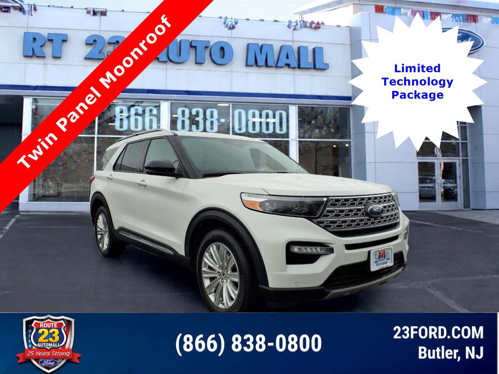 Certified 2023 Ford Explorer Limited w/ Limited Technology Package AWD/4WD image 1