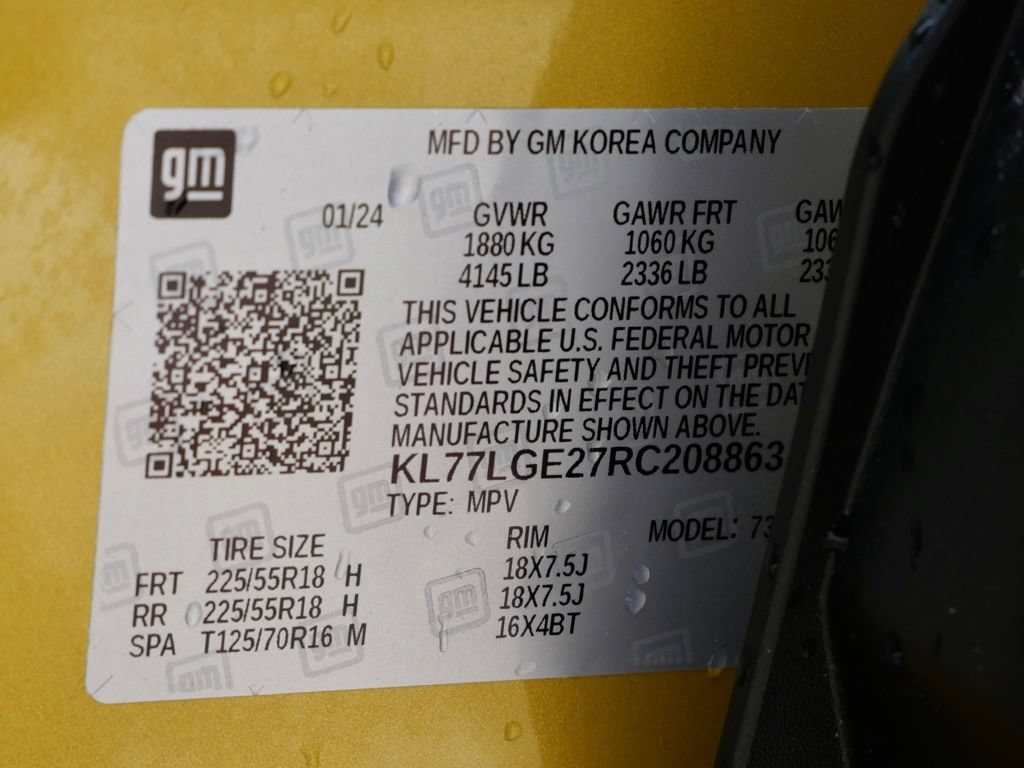 Used 2024 Chevrolet Trax RS w/ Driver Confidence Package FWD image 33