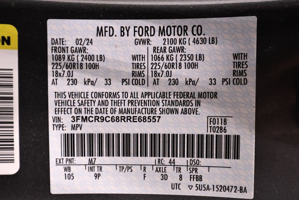 Certified 2024 Ford Bronco Sport Outer Banks w/ Tech Package AWD/4WD image 48