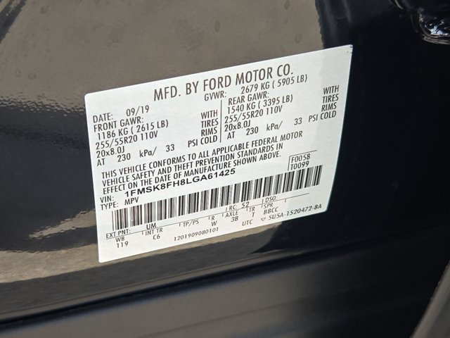 Certified 2020 Ford Explorer Limited w/ Class III Trailer Tow Package AWD/4WD image 24
