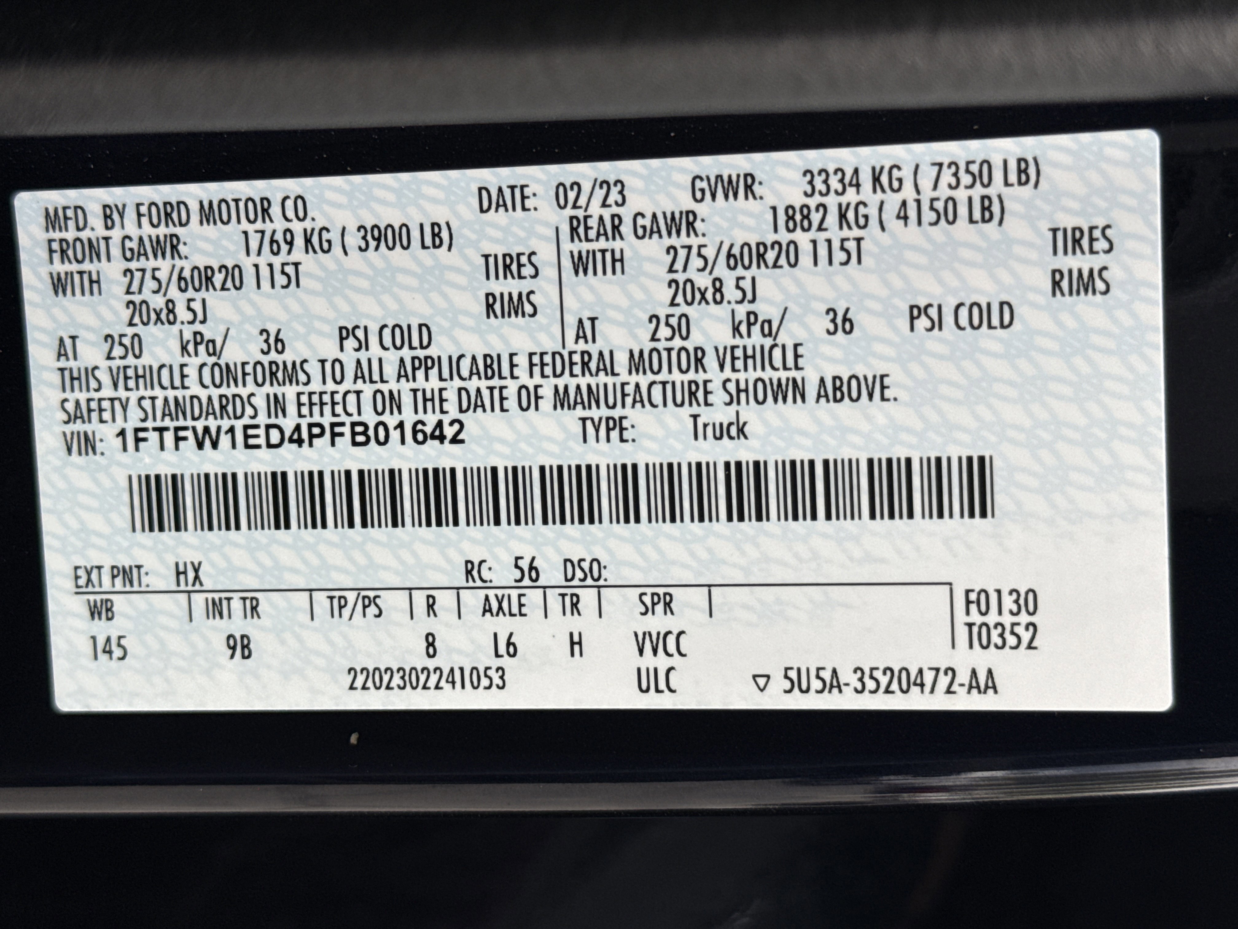 Certified 2023 Ford F150 Platinum w/ Equipment Group 701A High image 35