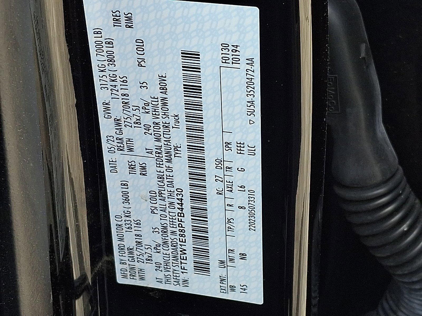 Certified 2023 Ford F150 Tremor w/ Equipment Group 402A High image 26