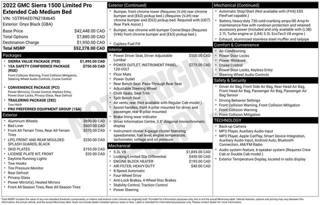 Used 2022 GMC Sierra 1500 Pro w/ Sierra Value Package AWD/4WD image 36