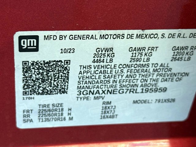Used 2024 Chevrolet Equinox Premier w/ LPO, Floor Liner Package FWD image 12