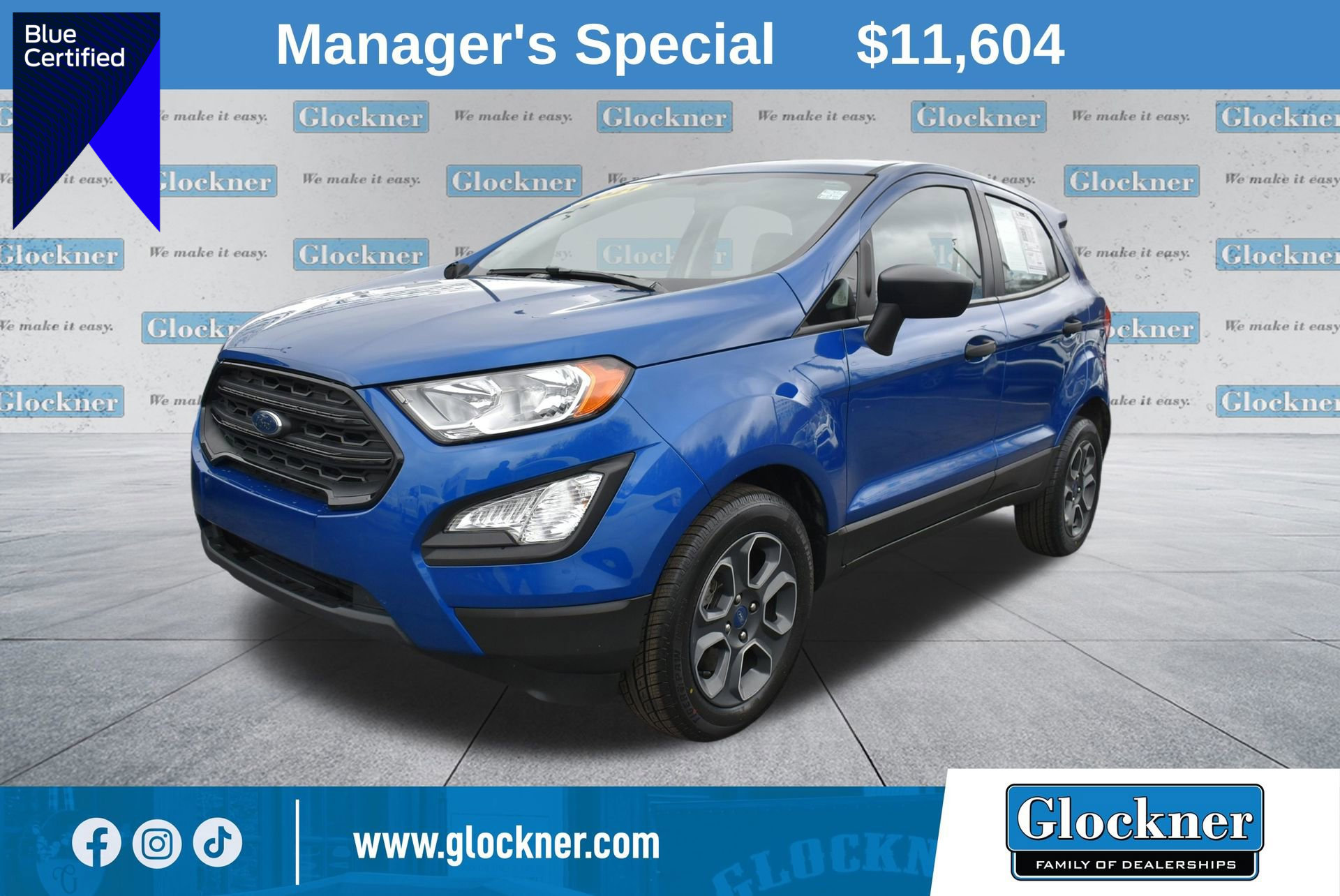 Certified 2021 Ford EcoSport S
